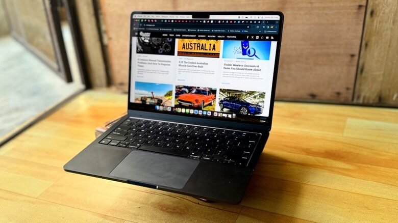Detailed view of the macbook air m3 keyboard highlighting the premium design