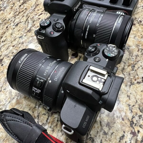 Canon EOS M50 Mark II 24.1MP Touchscreen LCD Mirrorless Camera.