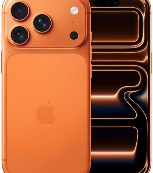 Apple iPhone 17 Pro, US Version, eSIM, Silver- Unlocked (Renewed)