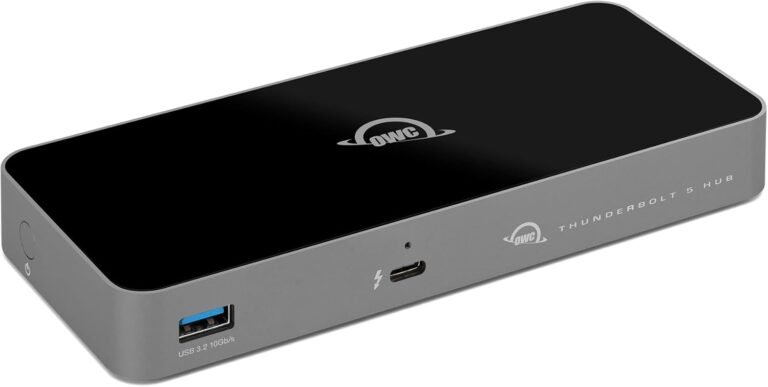 OWC Thunderbolt 5 Hub: 80Gb/s 5-Port Expansion for Mac & PC