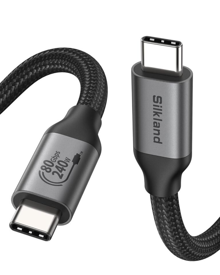 Silkland Thunderbolt 5 Cable | 80Gbps USB4 & 240W Charge | Prime iPhones